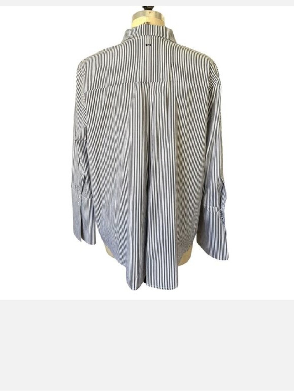 Misha Nonoo Husband Shirt Black & White Stripe Silver Studs Large Meghan Markle - Picture 4 of 10